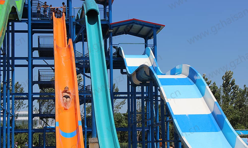 河北保定海森水上大世界高速滑道、家庭宽滑梯