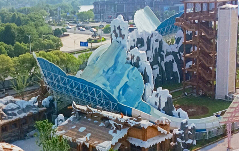 赣中首座综合性现代主题乐园！江西吉安欢乐世界水上游乐设备进入试滑验收阶段